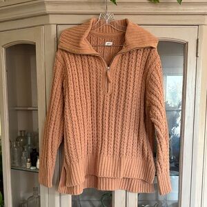Aerie Warm Brown Cowl Neck Sweater